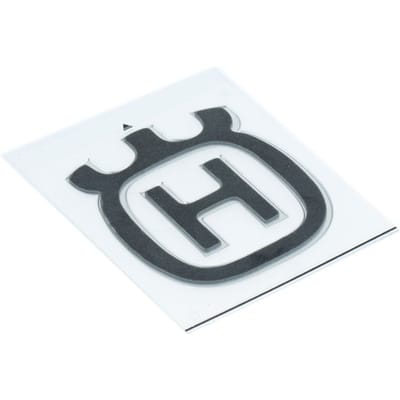 Husqvarna logo aluminium sticker 7x6 cm