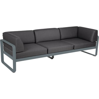 Fermob BELLEVIE club sofa 3 zits - 26 stormgrijs mat - A3 grafietgrijs