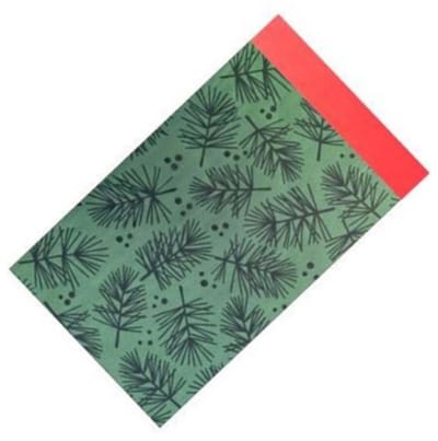 25x Cadeauzakje Pine Tree kerst 12x19cm