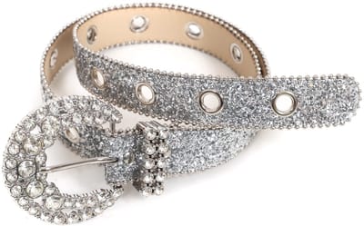 Riem strass smal - Zilver