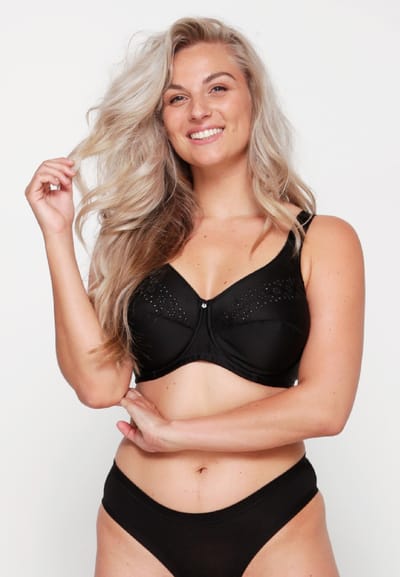 LingaDore - Lisette Beugeloze BH Zwart - maat 85B - Zwart