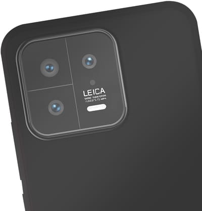 Jaym, Hoesje geschikt voor Xiaomi 13 - Siliconen met Microvezel, Zwart