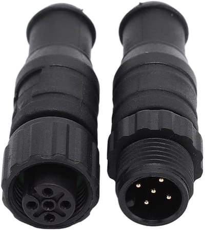 Waterdichte NMEA 2000 Terminators - Netwerk Eindstukken - Scheepsnetwerk Beveiligen - IP67 Waterdicht Ontwerp - 2 Stuks - Zwart