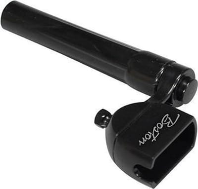 Boston STW-20-BK snarenwinder, zwart plastic, met afneembare kop (geschikt voor schroeftol) en kampin heffer