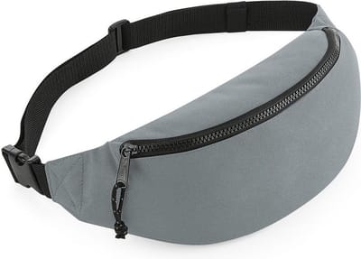 Bagbase Heuptasje - grijs - 38 cm - buideltasje - festivaltasje en outdoor - Fanny pack