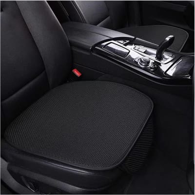 Dailygoods- Autostoelkussen 2 Stuks - Zacht/Comfortabel - Antislip - Universeel - IJszijde - 50 x 53 cm - Ademend/Verstevigend - Autostoelmat