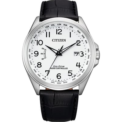 Citizen  CB0250-17A Horloge - Leer - Zwart - Ø 43 mm
