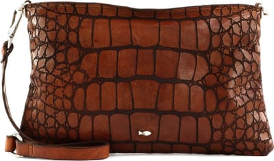 CAMPOMAGGI Leren Schoudertas Centaurus Pochette Cognac Bruine