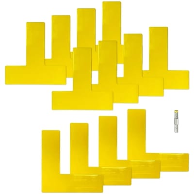 Set veldmarkeringen Megaform