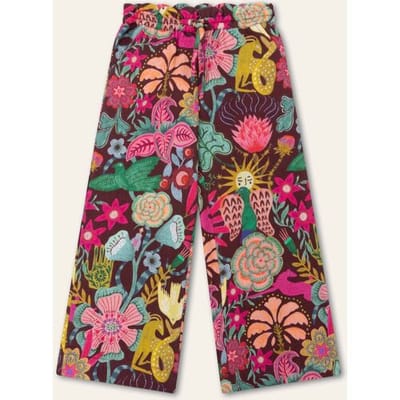 Oilily Peddle Broek- maat104/4yr Cabernet