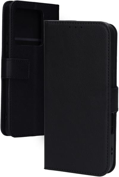 Mobiparts hoesje geschikt voor Xiaomi 14T - Wallet/Boekhoesje - Eco Leer - Magneet Sluiting - Opberg vakken - Zwart