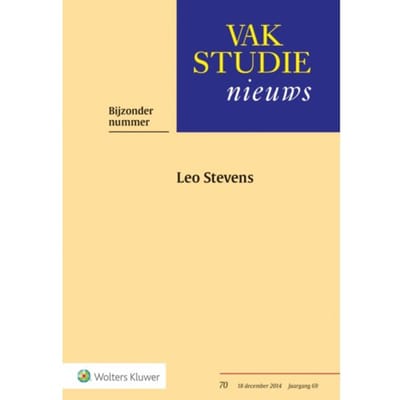 Bijzonder Nummer Leo Stevens - Vakstudienieuws