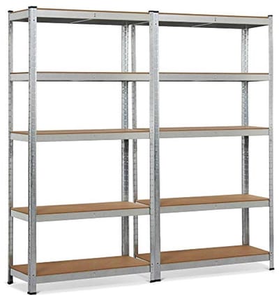 2 Rekken voor zware lasten - 180 x 90 x 40 cm - Opbergrek en Werkplaatsrek