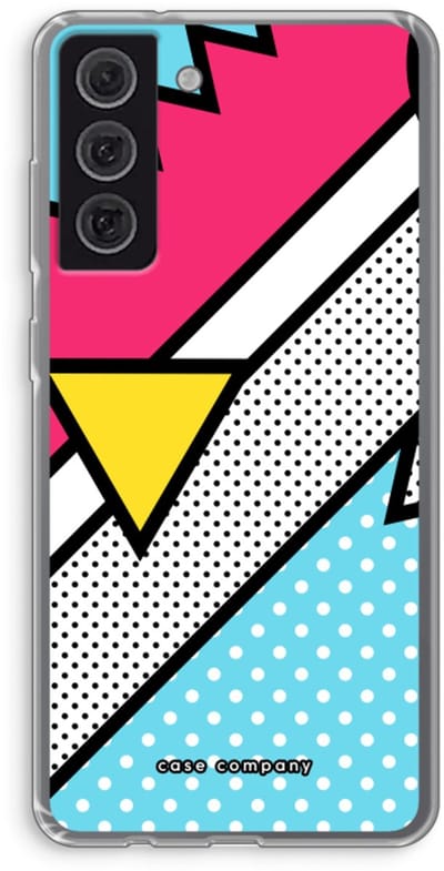 Hoesje geschikt voor Samsung Galaxy S21 FE hoesje - Pop Art #3 - Soft Cover Telefoonhoesje - Bescherming aan alle Kanten en Schermrand