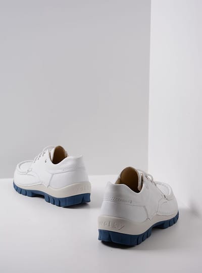 Wolky Veterschoenen Fly Summer wit/blauw leer