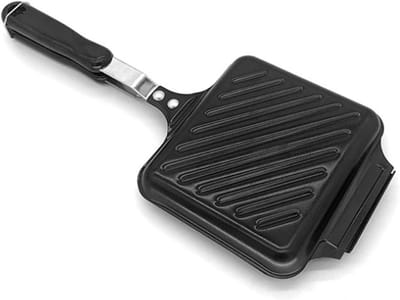 Pannenkoekenpan - Ontbijt pan - Snelle maaltijden - Dubbelzijdig bakken - 36.5 cm - Zwart