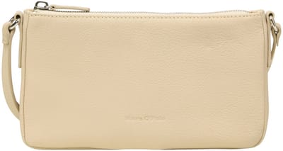 Marc O'Polo Leren schoudertas Fuana Crossbody Bag Natural Stone crème