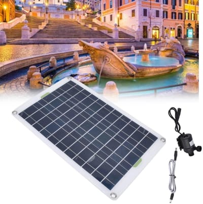 Dailygoods - Solar Waterpomp Set - Eco-vriendelijk Tuin Fontein - 12V Energie - Waterbesparing - Duurzaam - Buiten gebruiken - 800L/H