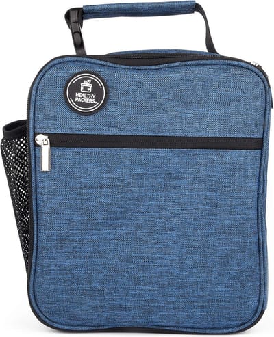 Geïsoleerde lunchbox voor kinderen en volwassenen, ruime lunchtas voor school en werk, gemakkelijk te reinigen, in verschillende kleuren