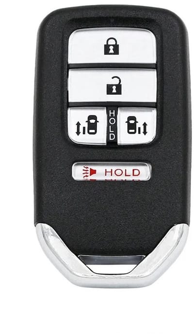 XEOD Autosleutelbehuizing - sleutelbehuizing auto - sleutel - Autosleutel / Smart key geschikt voor Honda Pilot - CRV 4 knops