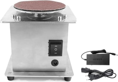 Mini Tafel Schuurmachine - Roterende Polijstmachine - Meubels Bewerken - Borstelloze Motor - 4 Inch 100 mm - Grijs