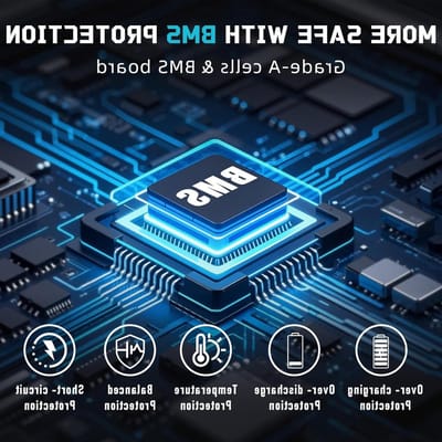 Lithium Batterij - LiFePO4 Accu - Energie Opslag - Lichtgewicht Technologie - 12V 300Ah - Zwart