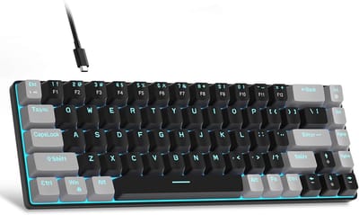 Compact 60% Mechanisch Toetsenbord met RGB Achtergrondverlichting - Ideaal voor Gaming en Kantoor