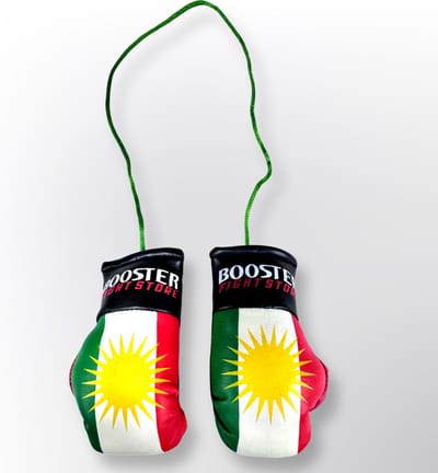 Booster Mini Bokshandschoen Auto Hanger – Koerdistan Vlag – Auto Spiegel Hanger – Auto Accessoire – Carhanger