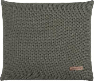 Baby's Only Gebreid sierkussen babykamer Classic - Khaki - 40x40 cm - Inclusief kussenvulling