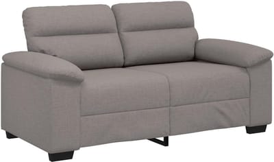 Zitbank Stof - Tweepersoons Bank - Buiten Ontspannen - Compact Ontwerp - 120 cm Breed - Taupe