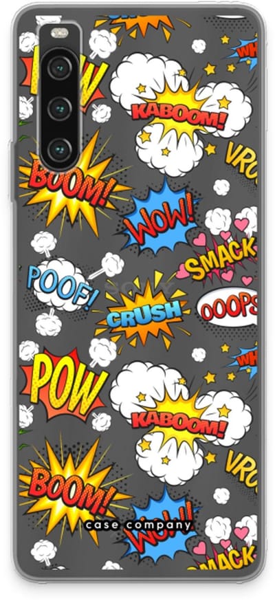 Case Company® - Hoesje geschikt voor Sony Xperia 10 IV hoesje - Pow Smack - Soft Cover Telefoonhoesje - Bescherming aan alle Kanten en Schermrand