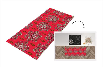 Keukenloper - Loper keuken - Mandala - Design - Bloem - 120x50 cm - Keukenloper vinyl