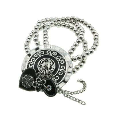Behave - love o' clock armband zilverkleur - romantisch detail - dames