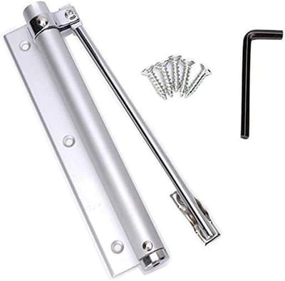 Deurdranger - Veerdranger Automatisch - Deur Sluiten - Verstelbaar Hydraulisch - Universele Maat - Zilverkleurig