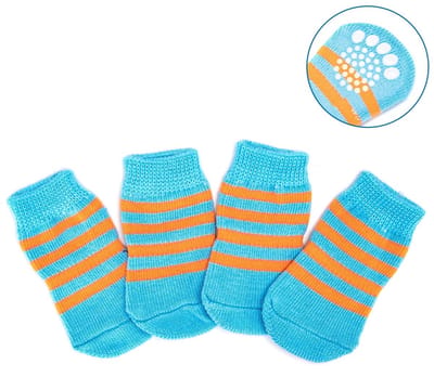 Nobleza Hondensokken - 4 Stuks - Maat L - Blauw