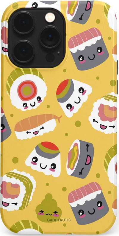 Casetastic Hoesje Geschikt voor Apple iPhone 14 Pro Max Magsafe - Stijlvolle Beschermende Duo-layer Case - Sushi vriendjes