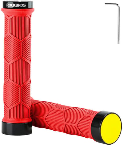 Rockbros 40720007002 - Fietshandvatten - TPR Met Reflector - Rood - Anatomsiche Vorm