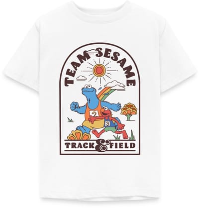 Sesamstraat Team Sesame Atletiek T-Shirt Kinderen