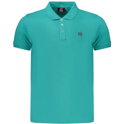 Noorwegen 1963 Groene Katoenen Heren Poloshirt
