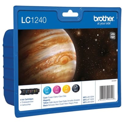 Brother LC-1240VALBP - Inktcartridge / Zwart / Cyaan / Magenta / Geel