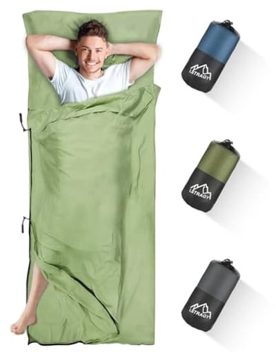 2-in-1 Huttenslaapzak met Voetritssluiting - Comfortabel en Praktisch voor Backpacking en Hutten