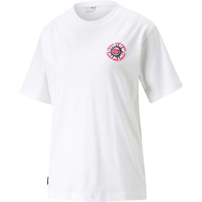 Puma Downtown Relaxed Graphic T-shirt Dames Wit K002