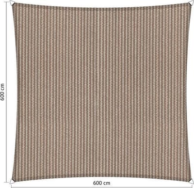 Shadow Comfort® Vierkantige schaduwdoek - UV Bestendig - Zonnedoek - 600 x 600 CM - Post Modern Mauve