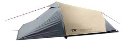 Trimm Spark - Tent - Sand/Creme - Lichtgewicht - 1-2 personen - Ruime Apsis en Waterdicht - Kampeertent