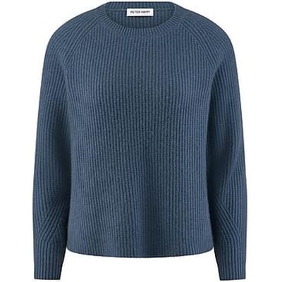 Trui kasjmier Van Peter Hahn blauw