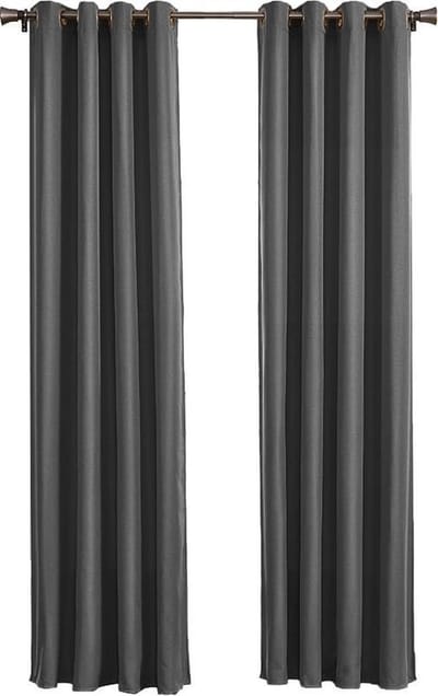 Larson - Luxe hotel blackout gordijn - met ringen - 1.5m x 2.5m - Donkergrijs