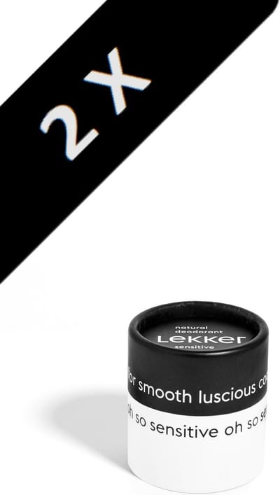 The Lekker Company - Sensitive Deodorant - Soft Bamboo - 2 x 30 ml - half jaar frisse oksels - 60 ml