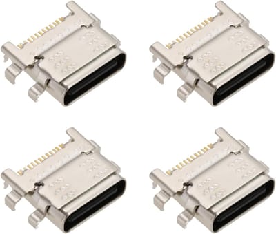 4-delige vervangingsset voor Type C oplaadpoort, compatibel met Kindle Fire HD10 2019, oplaadblok en connector voor optimale prestaties