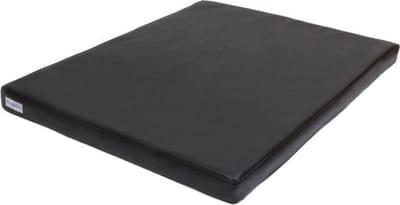 Topmast HOndenkussen Benchkussen Leatherlook zwart.-maat 5-105x70cm