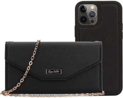 Casetastic Clutch Apple iPhone 12/12 Pro - Zwart